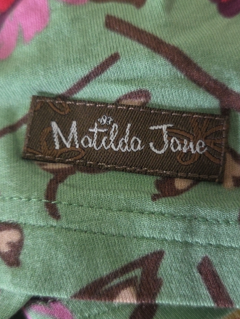 Matilda Jane Weekend Away Green Floral V-Neck Tank Size 2XL Buttery Soft - Picture 10 of 10